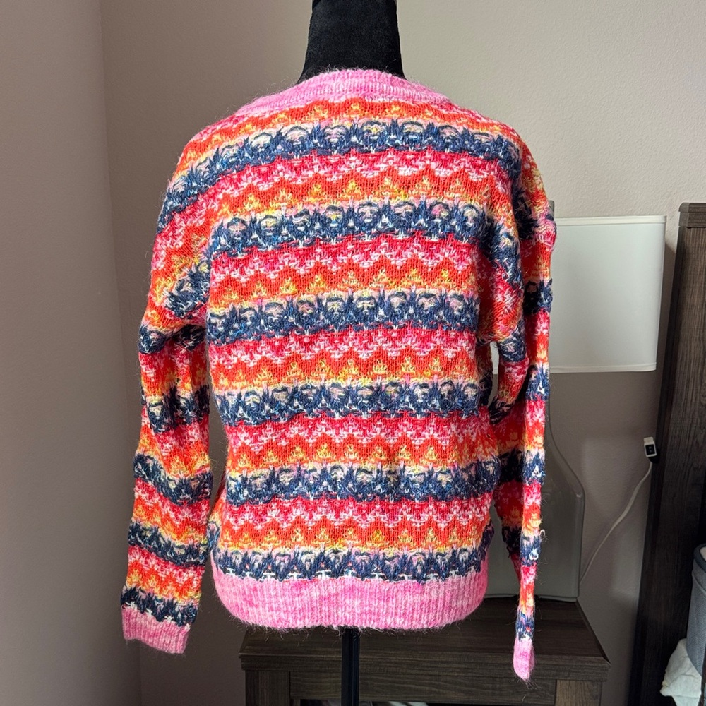 Lisa Todd Multicolor Striped Sweater wool blend (New without tag) - Picture 5 of 6